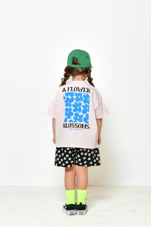 【NEWO・ネオ】フラワーTシャツ|S~M|3125301W